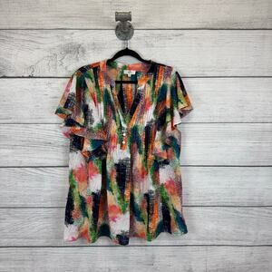 💖Entro Multicolor Abstract Blouse
